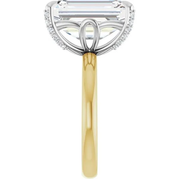 Claw-Prong Accented Engagement Ring Image 4 Shipley's Fine Jewelry Hampstead, MD