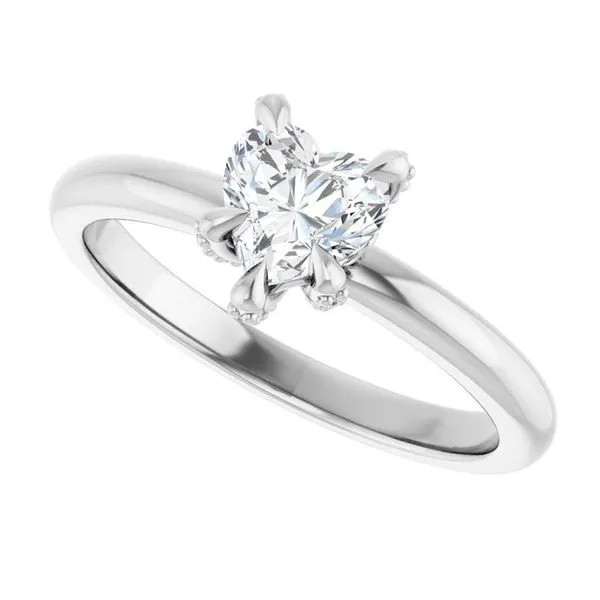 Claw-Prong Accented Engagement Ring Image 5 JF Jones Jewelers Rochester, NY