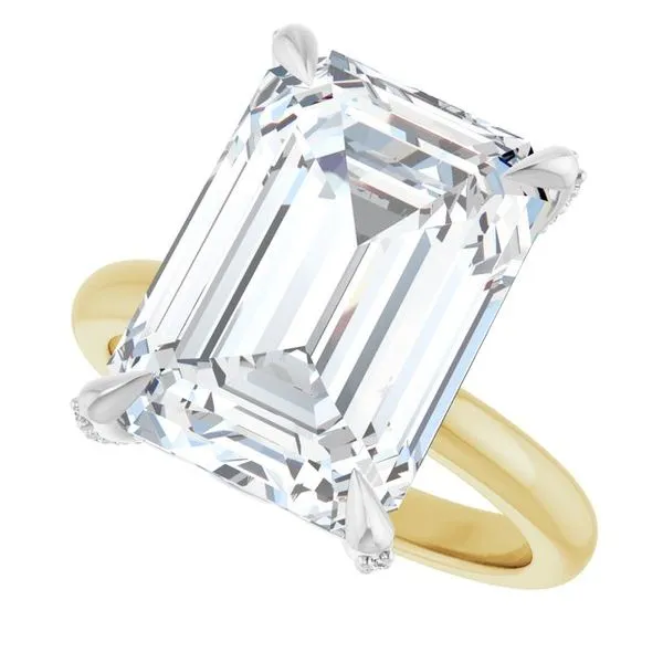 Claw-Prong Accented Engagement Ring Image 5 Don's Jewelry & Design Washington, IA