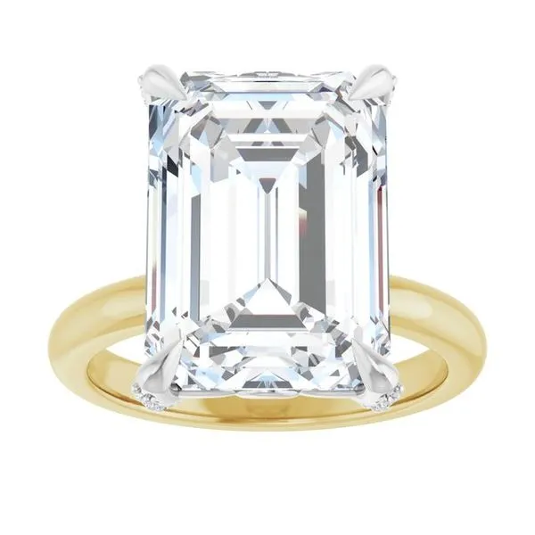 Claw-Prong Accented Engagement Ring Image 3 Shipley's Fine Jewelry Hampstead, MD