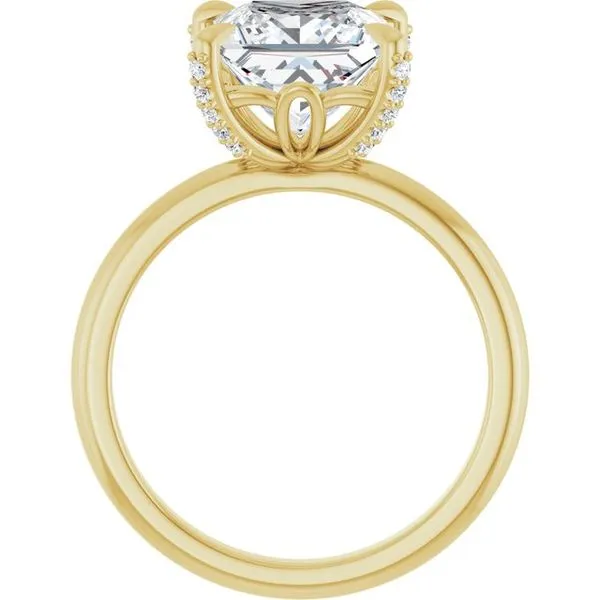 Claw-Prong Accented Engagement Ring Image 2 Clater Jewelers Louisville, KY