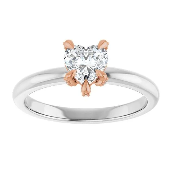 Claw-Prong Accented Engagement Ring Image 3 Mark Jewellers La Crosse, WI