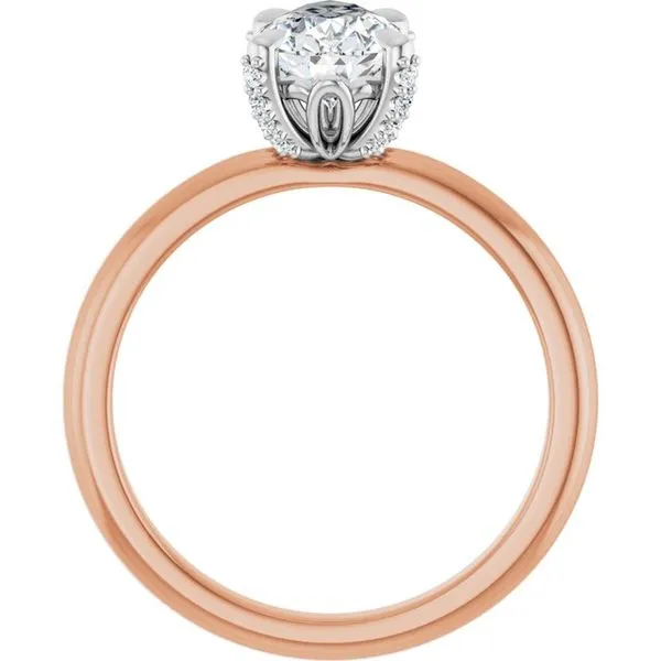 Claw-Prong Accented Engagement Ring Image 2 Futer Bros Jewelers York, PA