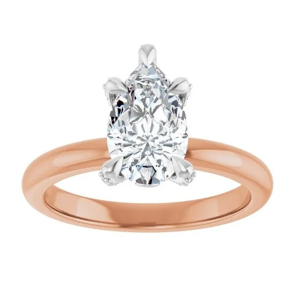 Claw-Prong Accented Engagement Ring Image 3 Arezzo Jewelers Elmwood Park, IL