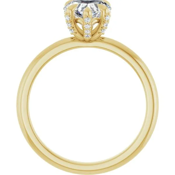 Claw-Prong Accented Engagement Ring Image 2 Shipley's Fine Jewelry Hampstead, MD