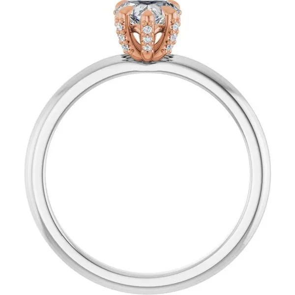 Claw-Prong Accented Engagement Ring Image 2 Clater Jewelers Louisville, KY