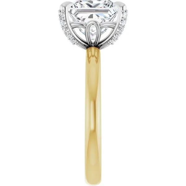 Claw-Prong Accented Engagement Ring Image 4 Raleigh Diamond Fine Jewelry Raleigh, NC