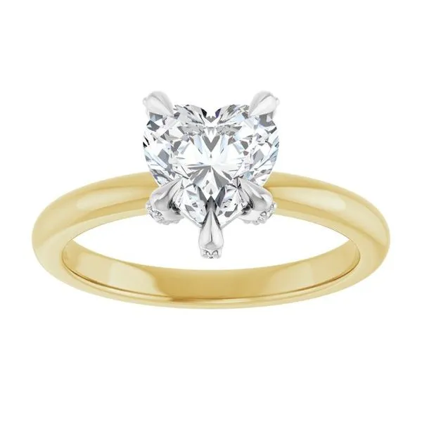 Claw-Prong Accented Engagement Ring Image 3 Paul James Jewelers Angels Camp, CA