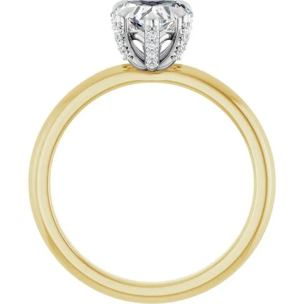 Claw-Prong Accented Engagement Ring Image 2 Futer Bros Jewelers York, PA