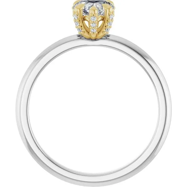 Claw-Prong Accented Engagement Ring Image 2 Mark Jewellers La Crosse, WI