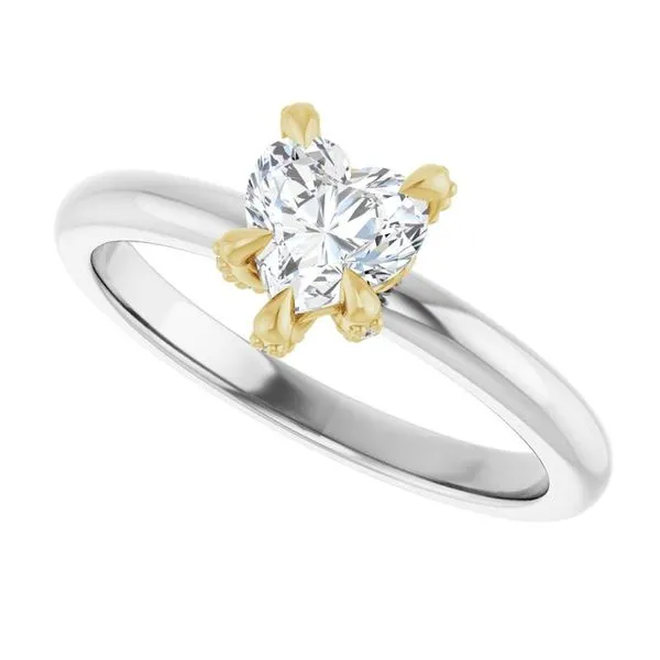 Claw-Prong Accented Engagement Ring Image 5 Mark Jewellers La Crosse, WI