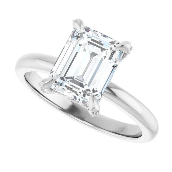 Claw-Prong Accented Engagement Ring Image 5 J. Thomas Jewelers Rochester Hills, MI