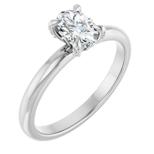 Claw-Prong Accented Engagement Ring Clater Jewelers Louisville, KY