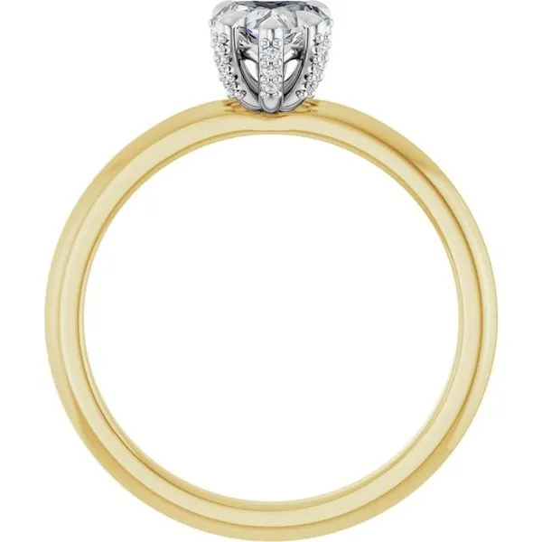 Claw-Prong Accented Engagement Ring Image 2 Don's Jewelry & Design Washington, IA