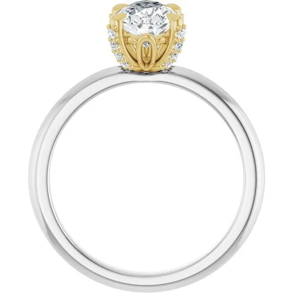 Claw-Prong Accented Engagement Ring Image 2 Futer Bros Jewelers York, PA