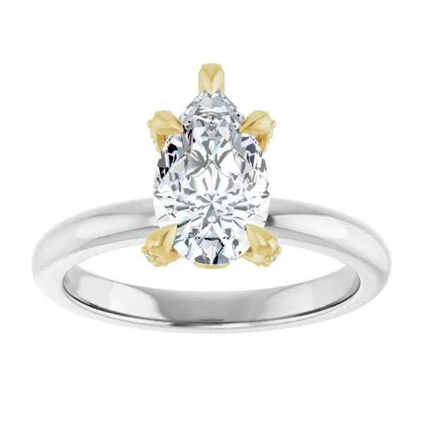 Claw-Prong Accented Engagement Ring Image 3 Don's Jewelry & Design Washington, IA