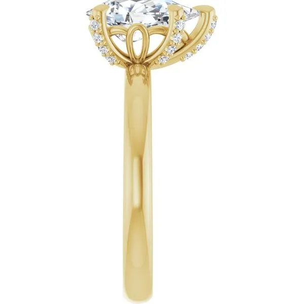 Claw-Prong Accented Engagement Ring Image 4 Jimmy Smith Jewelers Decatur, AL