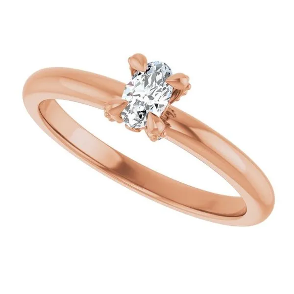 Claw-Prong Accented Engagement Ring Image 5 Natale Jewelers Sewell, NJ