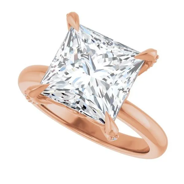 Claw-Prong Accented Engagement Ring Image 5 Futer Bros Jewelers York, PA