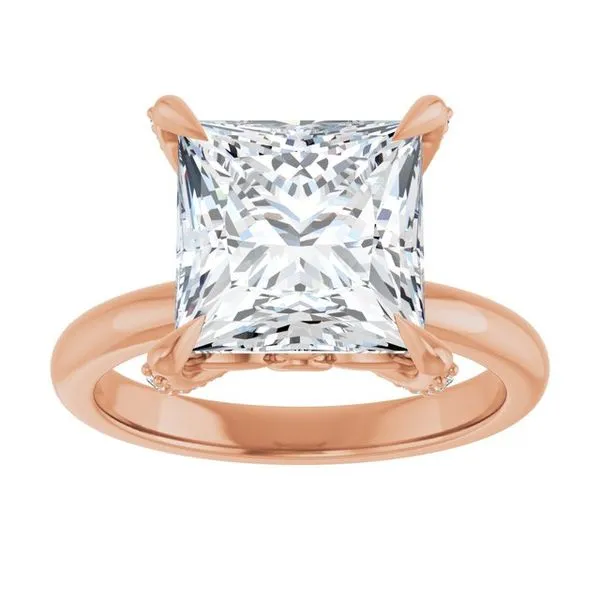 Claw-Prong Accented Engagement Ring Image 3 Mark Jewellers La Crosse, WI