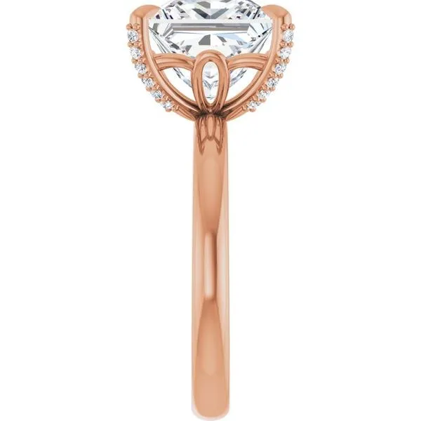 Claw-Prong Accented Engagement Ring Image 4 Don's Jewelry & Design Washington, IA