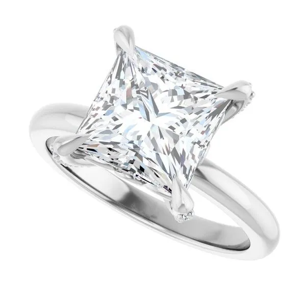 Claw-Prong Accented Engagement Ring Image 5 Mark Jewellers La Crosse, WI