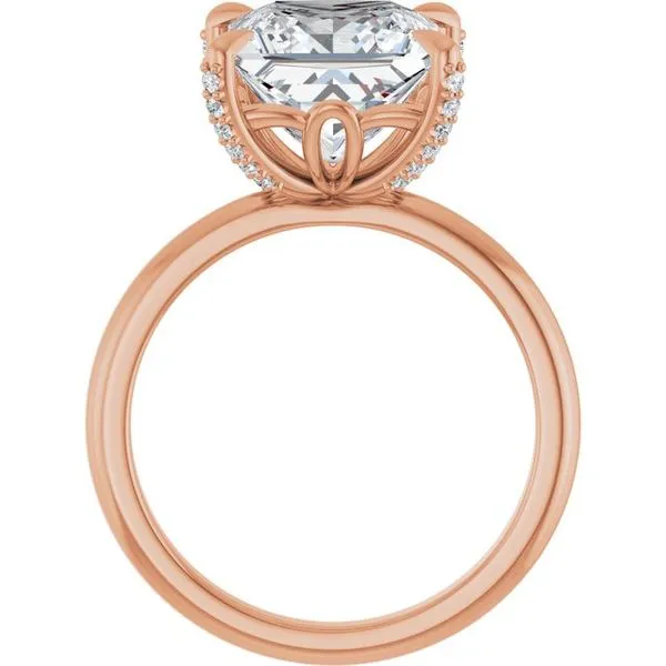 Claw-Prong Accented Engagement Ring Image 2 Don's Jewelry & Design Washington, IA