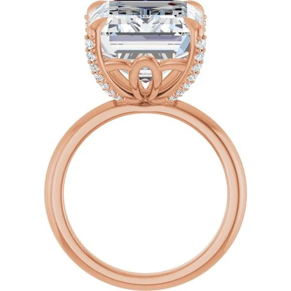 Claw-Prong Accented Engagement Ring Image 2 J. Thomas Jewelers Rochester Hills, MI