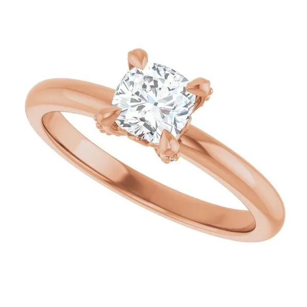 Claw-Prong Accented Engagement Ring Image 5 Jimmy Smith Jewelers Decatur, AL