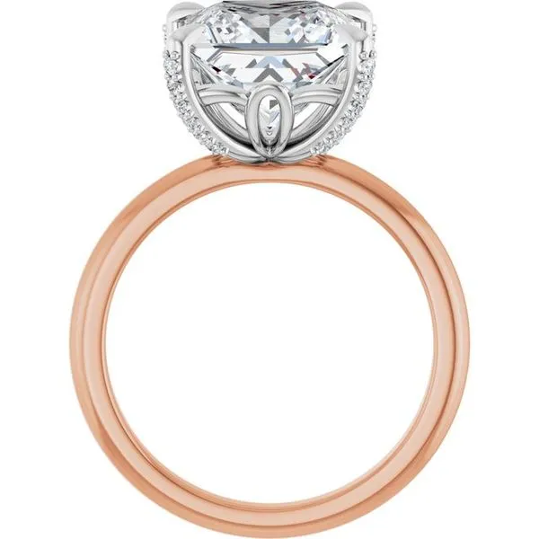 Claw-Prong Accented Engagement Ring Image 2 JF Jones Jewelers Rochester, NY