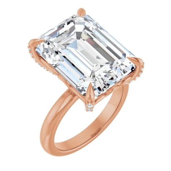 Claw-Prong Accented Engagement Ring Arezzo Jewelers Elmwood Park, IL