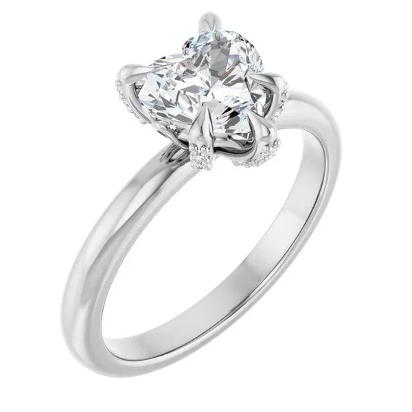Claw-Prong Accented Engagement Ring Shipley's Fine Jewelry Hampstead, MD