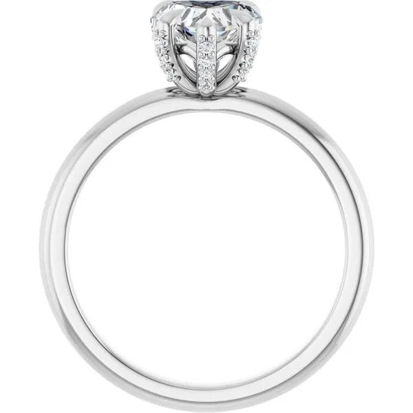 Claw-Prong Accented Engagement Ring Image 2 Jimmy Smith Jewelers Decatur, AL