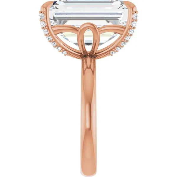 Claw-Prong Accented Engagement Ring Image 4 Futer Bros Jewelers York, PA