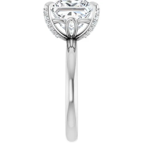 Claw-Prong Accented Engagement Ring Image 4 Futer Bros Jewelers York, PA