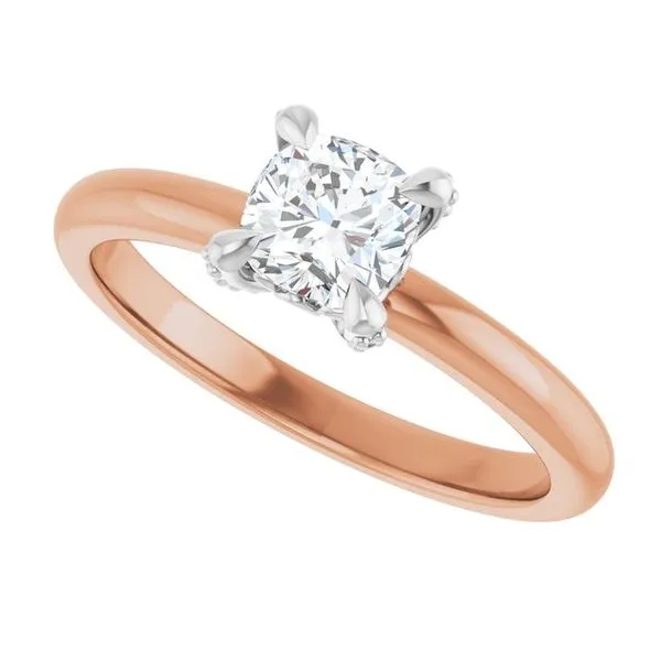 Claw-Prong Accented Engagement Ring Image 5 Michael Szwed Jewelers Longmeadow, MA