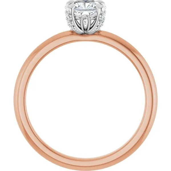 Claw-Prong Accented Engagement Ring Image 2 Don's Jewelry & Design Washington, IA