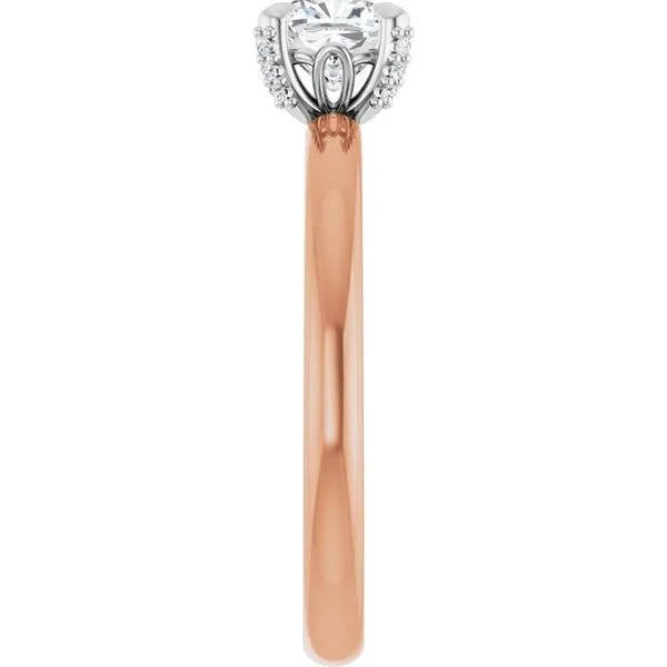 Claw-Prong Accented Engagement Ring Image 4 J. West Jewelers Round Rock, TX