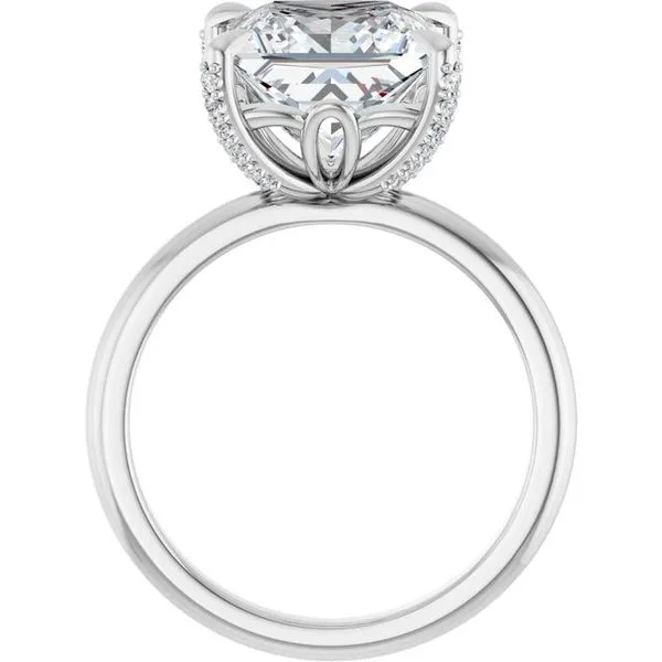 Claw-Prong Accented Engagement Ring Image 2 Futer Bros Jewelers York, PA