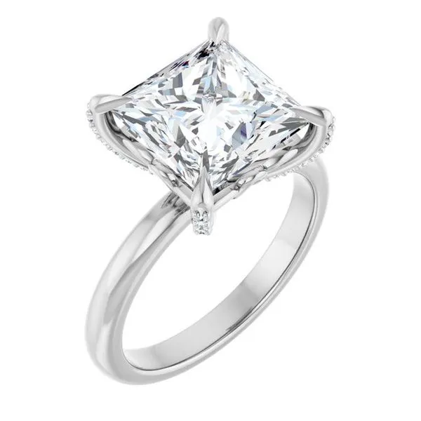 Claw-Prong Accented Engagement Ring Jimmy Smith Jewelers Decatur, AL