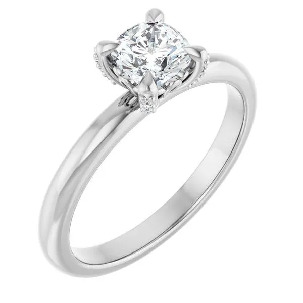 Claw-Prong Accented Engagement Ring Mark Jewellers La Crosse, WI