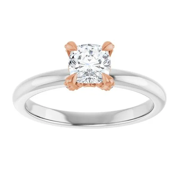 Claw-Prong Accented Engagement Ring Image 3 Jimmy Smith Jewelers Decatur, AL