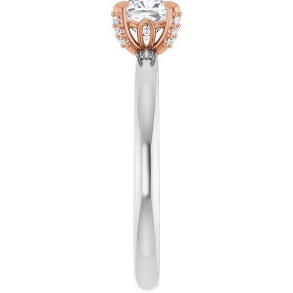 Claw-Prong Accented Engagement Ring Image 4 Don's Jewelry & Design Washington, IA