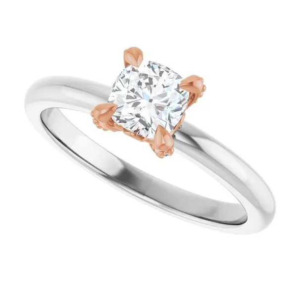Claw-Prong Accented Engagement Ring Image 5 Futer Bros Jewelers York, PA