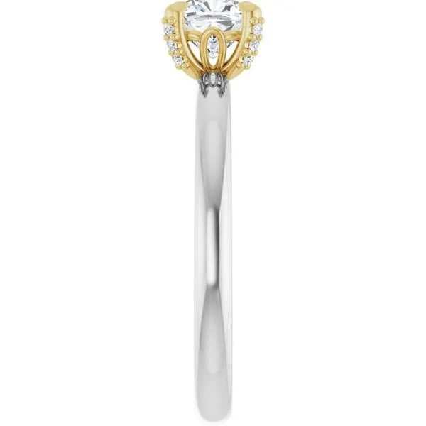 Claw-Prong Accented Engagement Ring Image 4 J. Thomas Jewelers Rochester Hills, MI