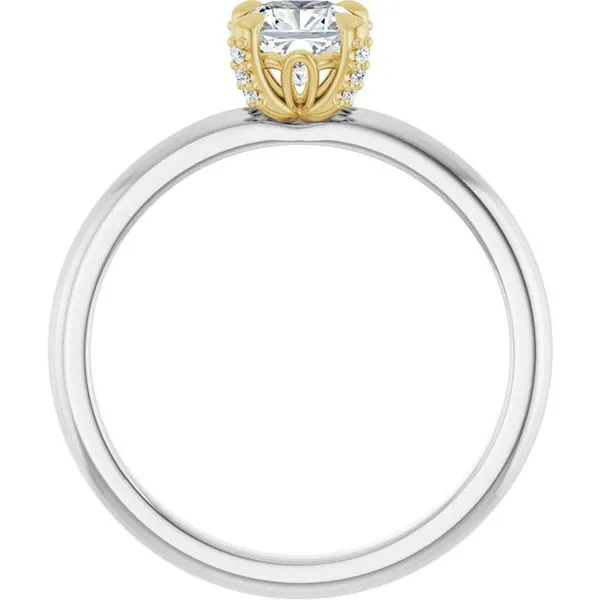 Claw-Prong Accented Engagement Ring Image 2 Stuart Benjamin & Co. Jewelry Designs San Diego, CA