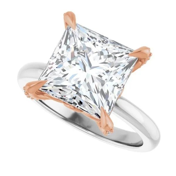 Claw-Prong Accented Engagement Ring Image 5 Shipley's Fine Jewelry Hampstead, MD