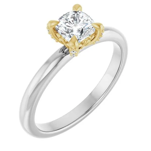 Claw-Prong Accented Engagement Ring Don's Jewelry & Design Washington, IA