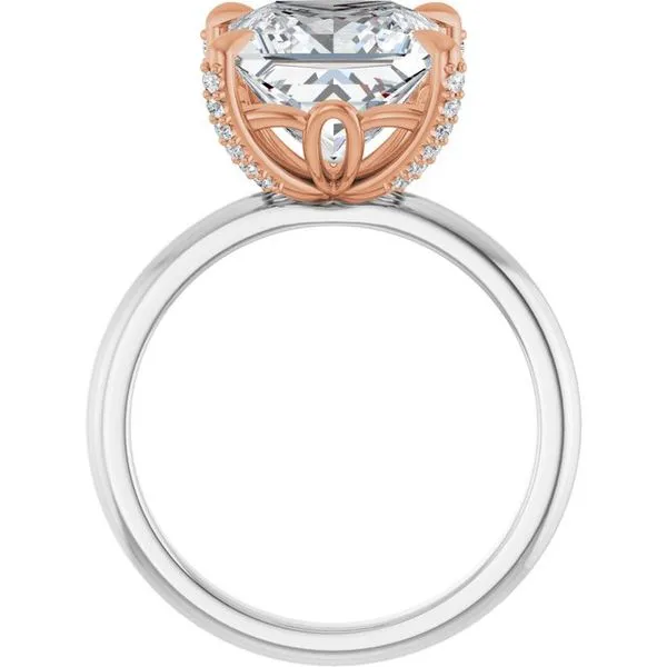 Claw-Prong Accented Engagement Ring Image 2 Clater Jewelers Louisville, KY