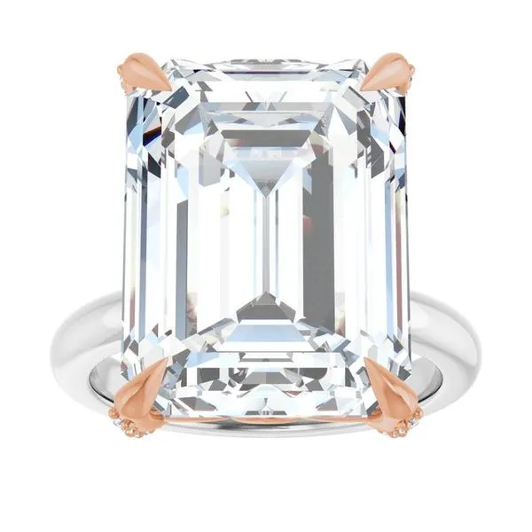 Claw-Prong Accented Engagement Ring Image 3 Shipley's Fine Jewelry Hampstead, MD